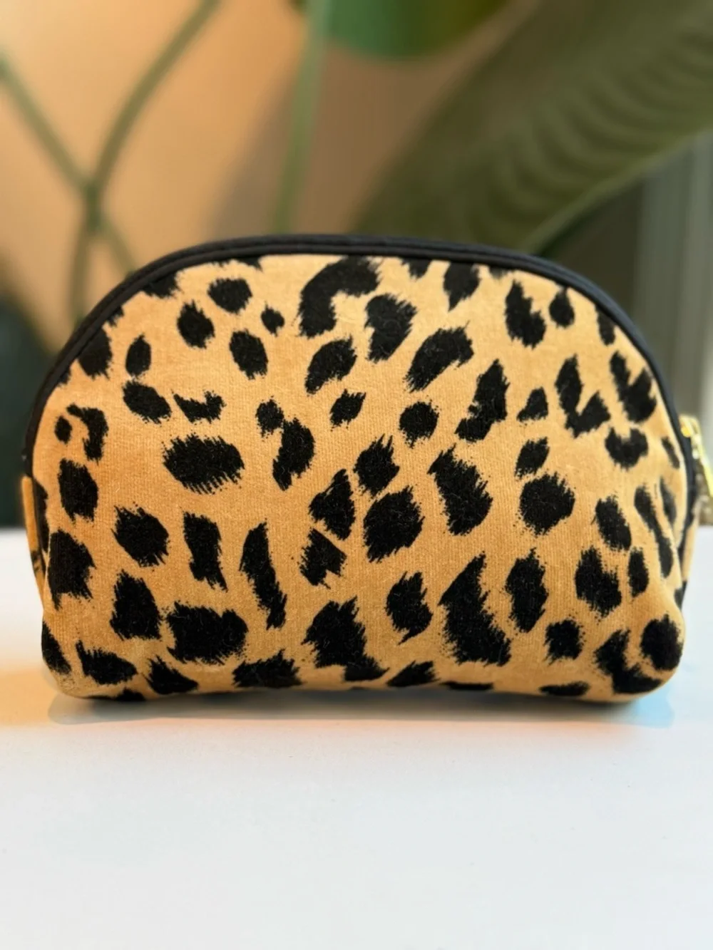 Christian Dior ‘Leopard Velvet Pouch’